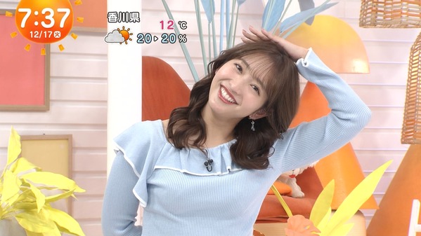 【画像】今日の藤本万梨乃さんと小山璃奈さん　12.17