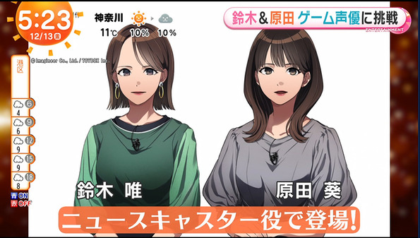 【画像】今日の原田葵さん　12.13※ゲーム声優に挑戦した動画も