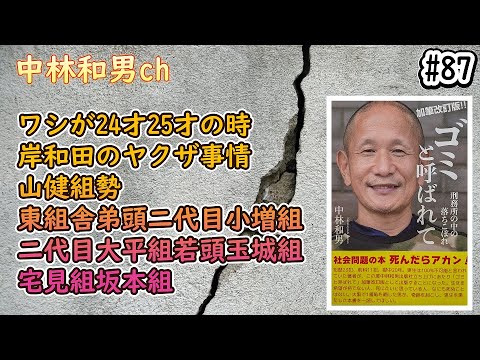 【#87】ワシが24才25才の時、岸和田のヤクザ事情、山健組勢、東組舎弟頭二代目小増組、二代目大平組若頭玉城組、宅見組坂本組