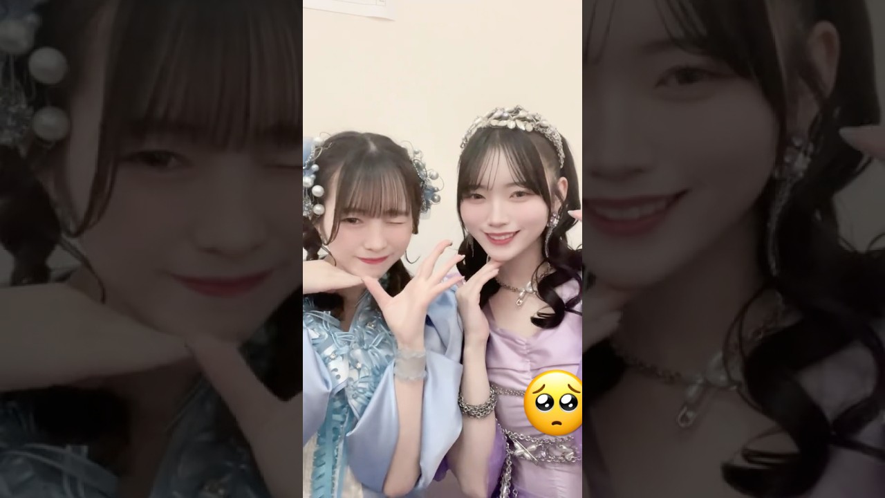 梅田みゆちゃん🩵×真鍋凪咲ちゃん💜