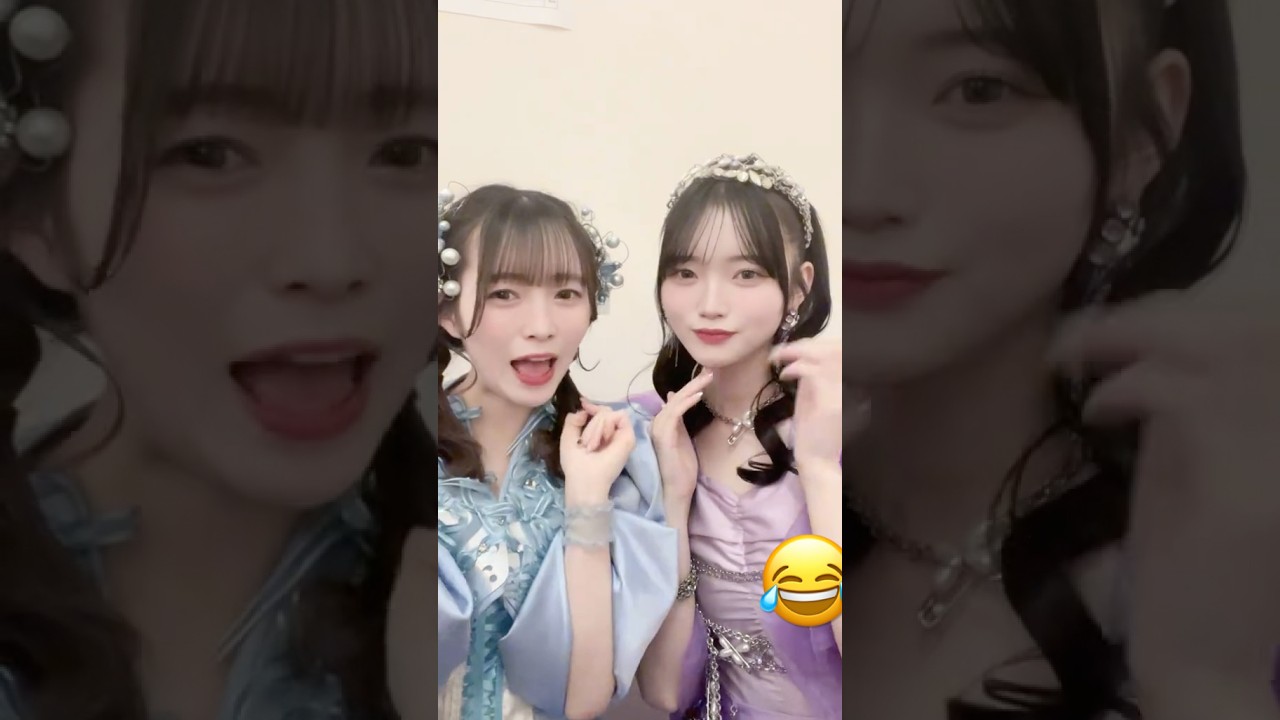 梅田みゆちゃん🩵×真鍋凪咲ちゃん💜