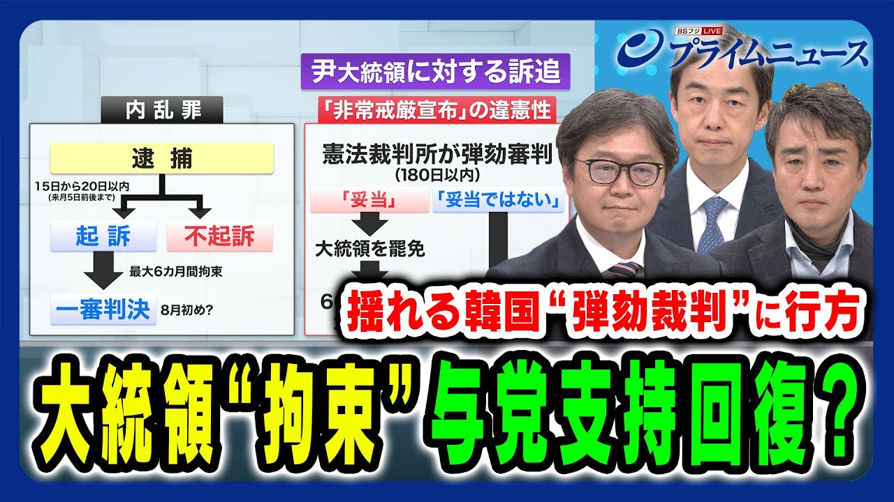 【史上初の現職大統領“身柄拘束”】激化する政治闘争 法的責任の追及と与党支持回復 江崎道朗×権容奭×西野純也 2025/1/20放送＜前編＞