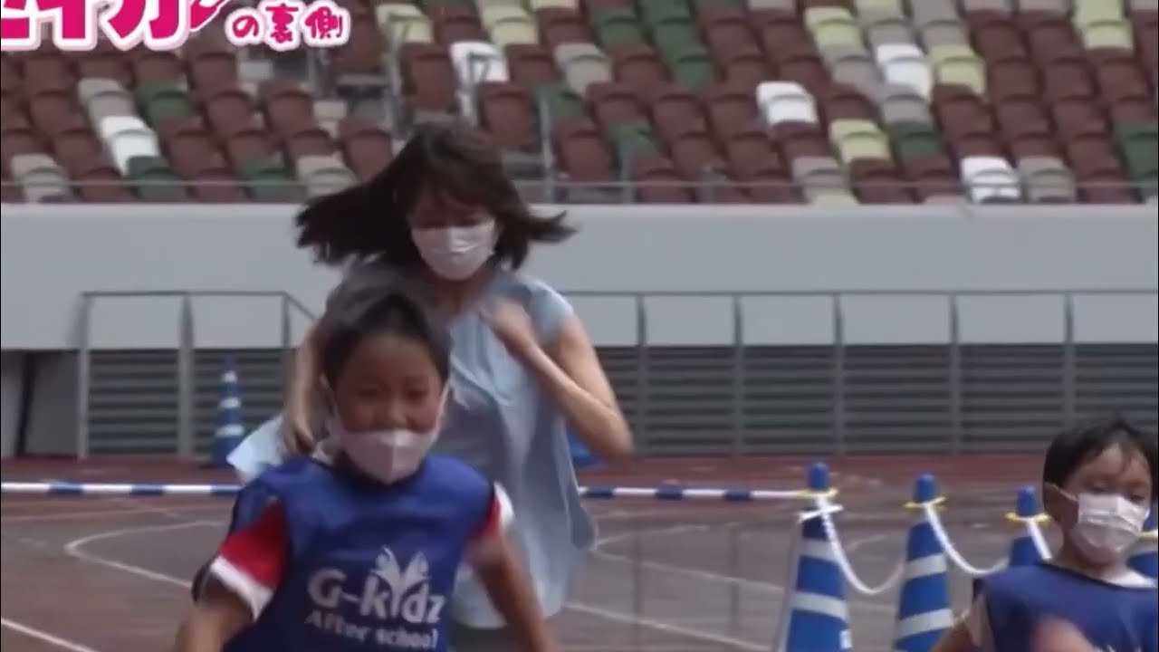 【美女切り抜き】めざましテレビ井上清華アナのかけっこをスローにしてみたら…