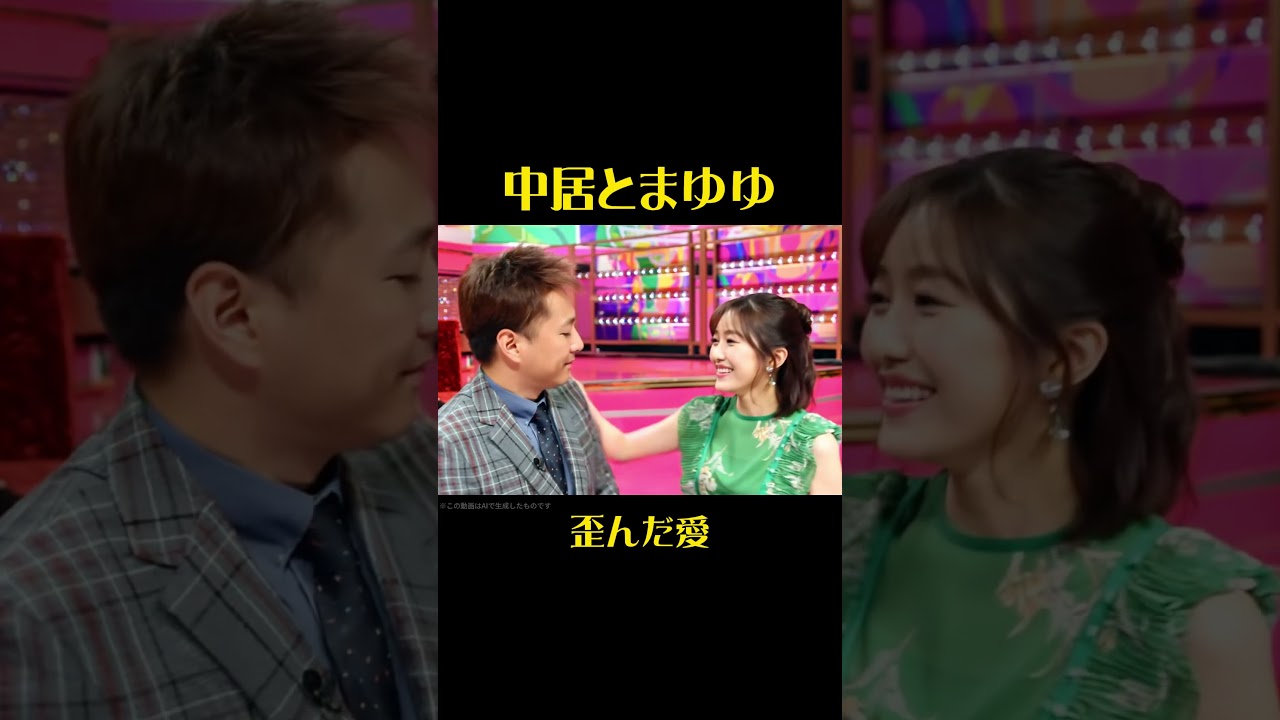 中居とまゆゆ 歪んだ愛#中居正広 #渡辺麻友  #お笑い #面白い #ai #aiが考えた