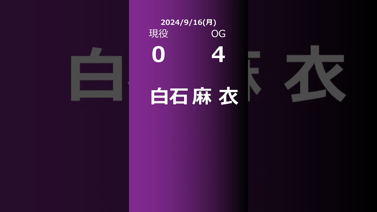 【明日の乃木坂】現役・OG 2024/09/16 #shorts #乃木坂46 【番組出演】