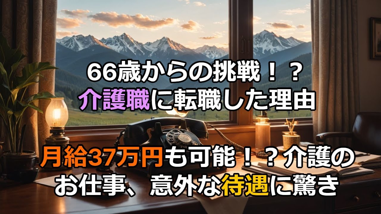 人生100年時代の働き方革命！60代からの介護職で見つけた生きがいと収入