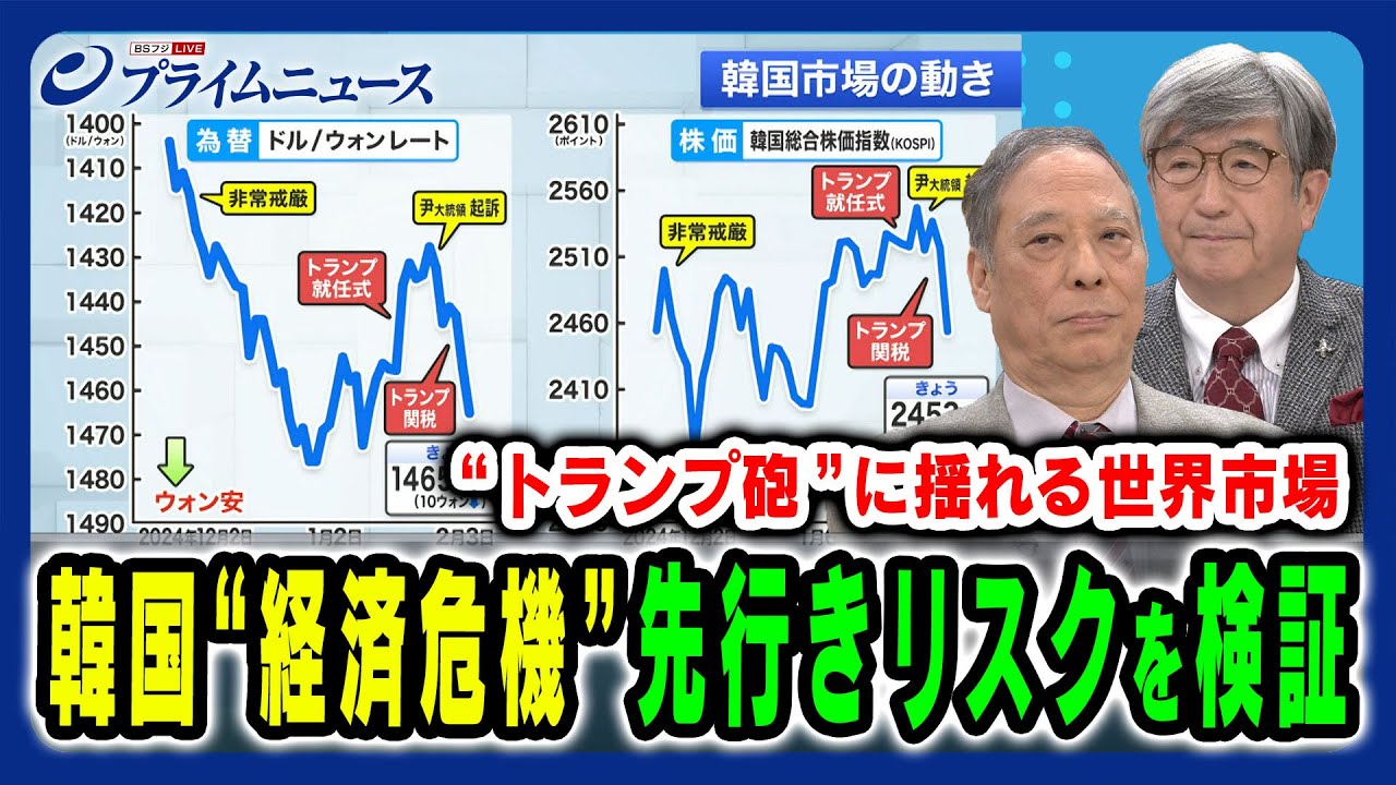 【トランプ砲に揺れる世界市場】ウォン安や消費低迷など先行きリスクを徹底検証 鈴置高史×真田幸光 2025/2/3放送＜前編＞