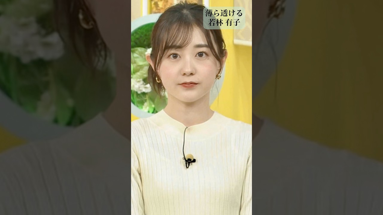 #女性アナウンサー  TBS:若林有子が透け透けニットで魅せる‼️