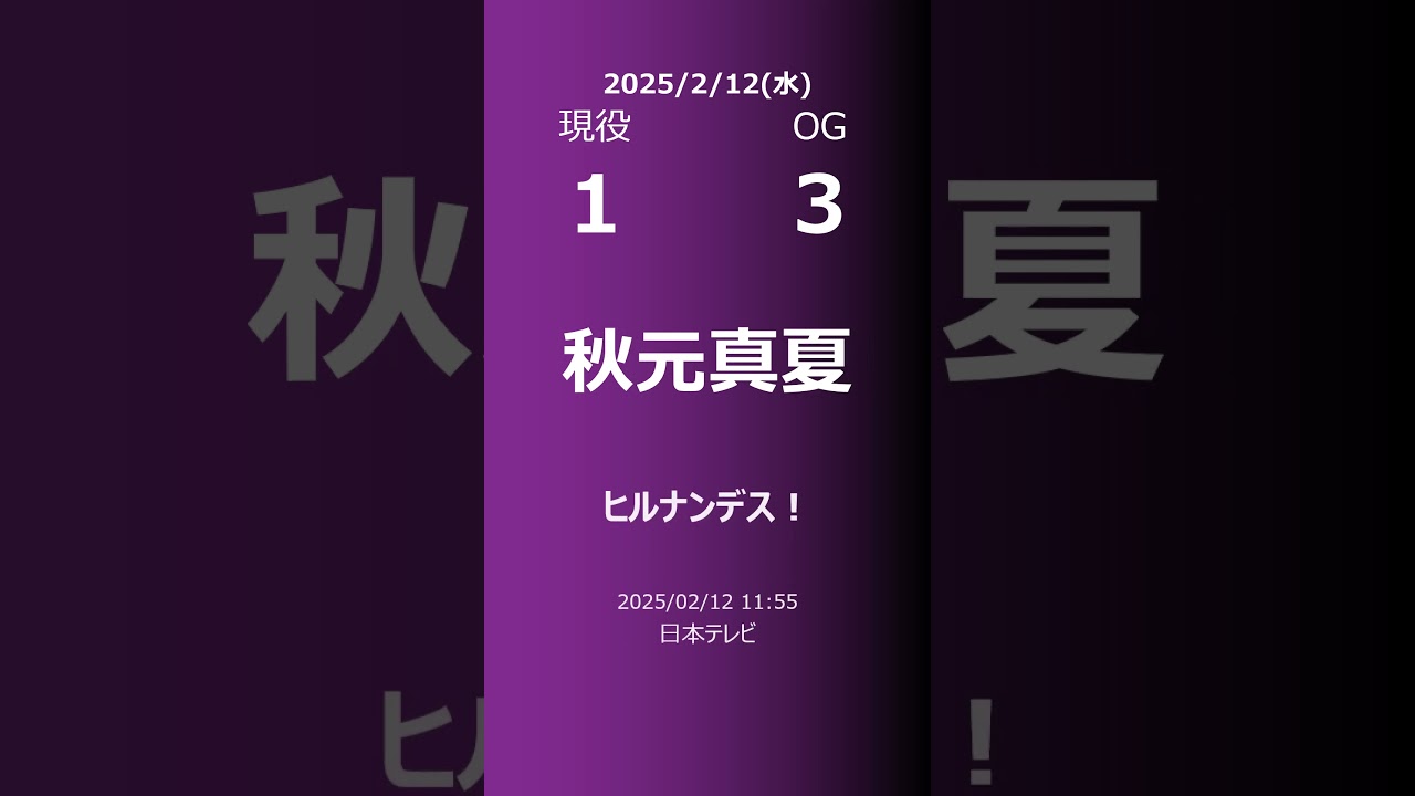 【明日の乃木坂】現役・OG 2025/02/12 #shorts #乃木坂46 【番組出演】