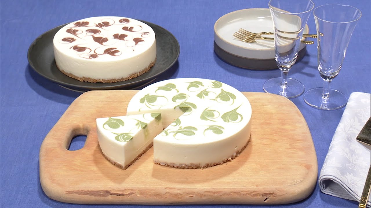 【3分クッキング公式】抹茶マーブルレアチーズ