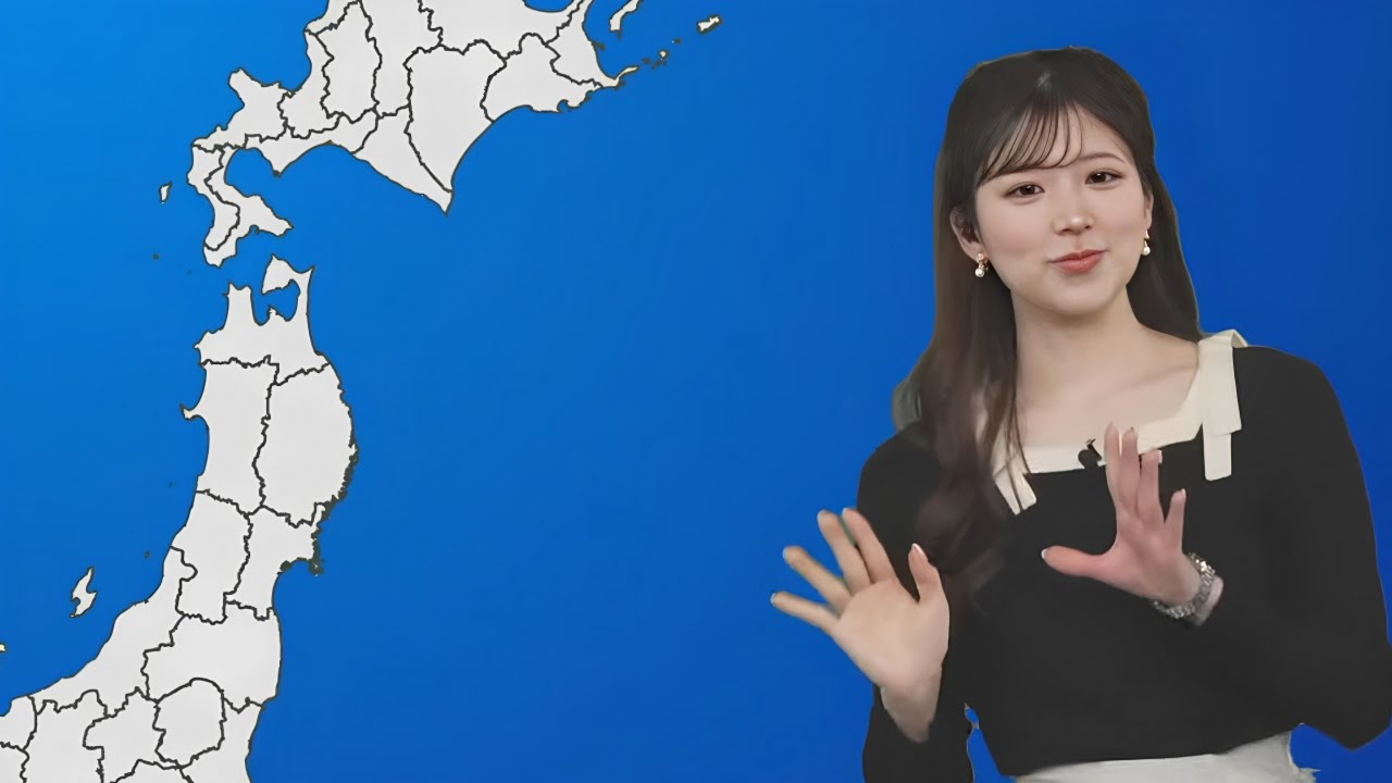 システムトラブルに見舞われたスタッフさんの為にハンドパワーを送るお天気お姉さん【小林李衣奈】