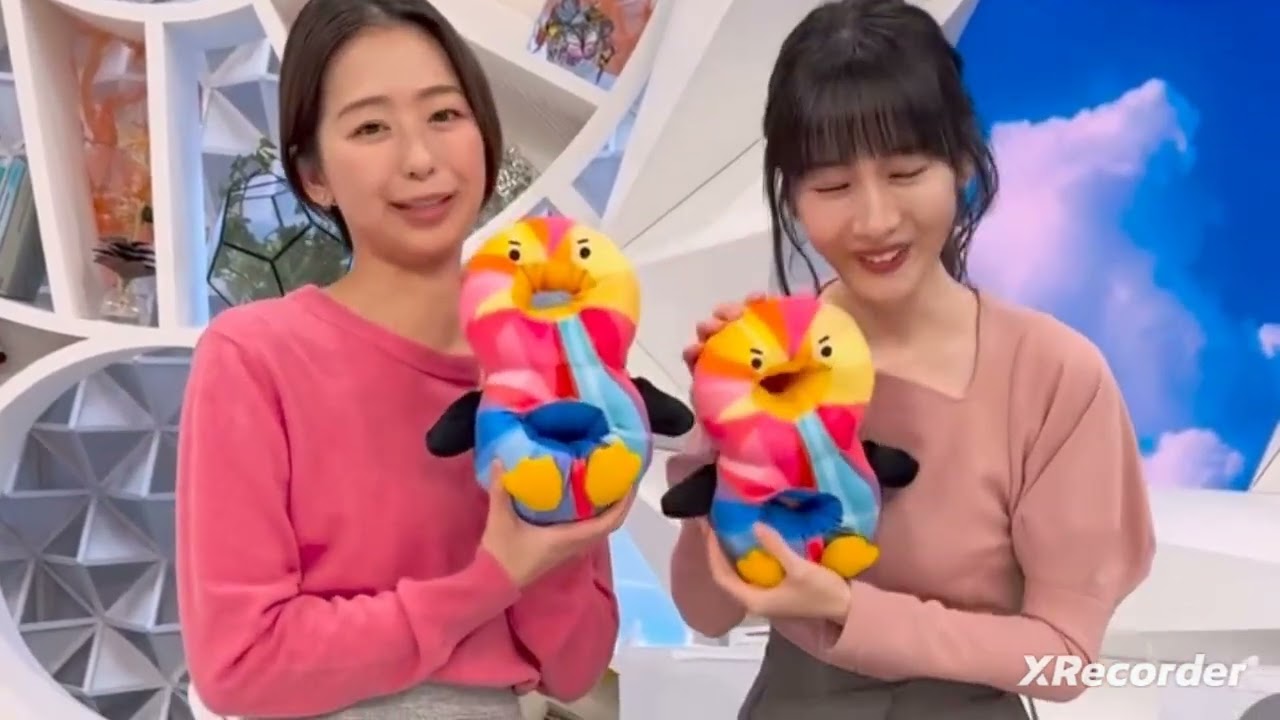 【めざまし8　記念グッズ】小室瑛莉子＆岸本理沙アナ　めちゃかわいい💞グッズ紹介