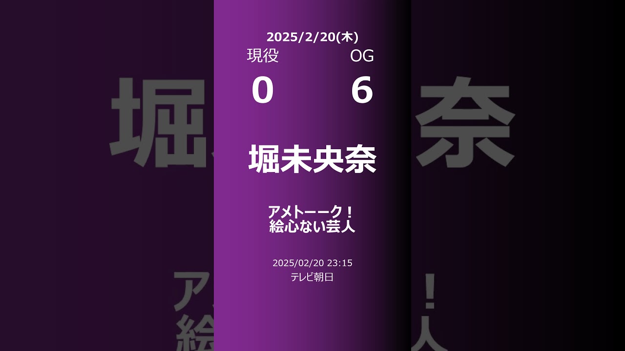 【明日の乃木坂】現役・OG 2025/02/20 #shorts #乃木坂46 【番組出演】