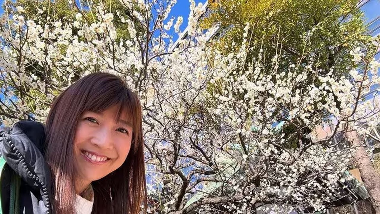 【根本美緒】 神田明神の「満開の梅」 青空の下、笑顔が始まる。