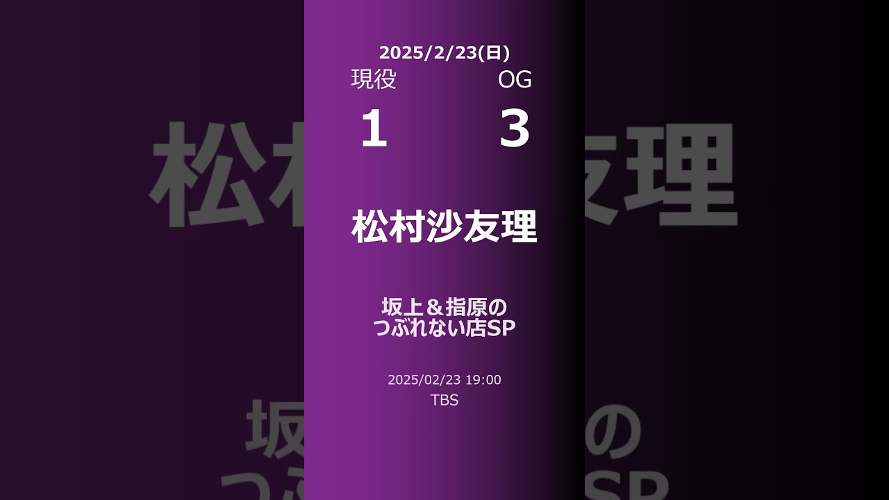 【明日の乃木坂】現役・OG 2025/02/23 #shorts #乃木坂46 【番組出演】
