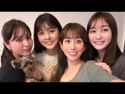 全員慶大卒！日テレ・岩田絵里奈アナ、仲良し4人組「いつもの会」ショット披露　NHK人気アナの姿も