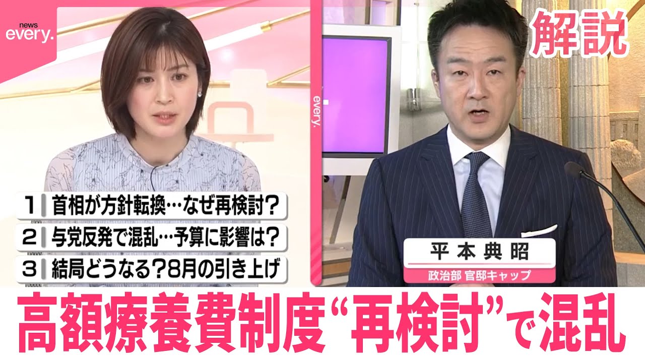 【解説】高額療養費制度  一転して“再検討”で与党混乱  「8月引き上げ」どうなる？