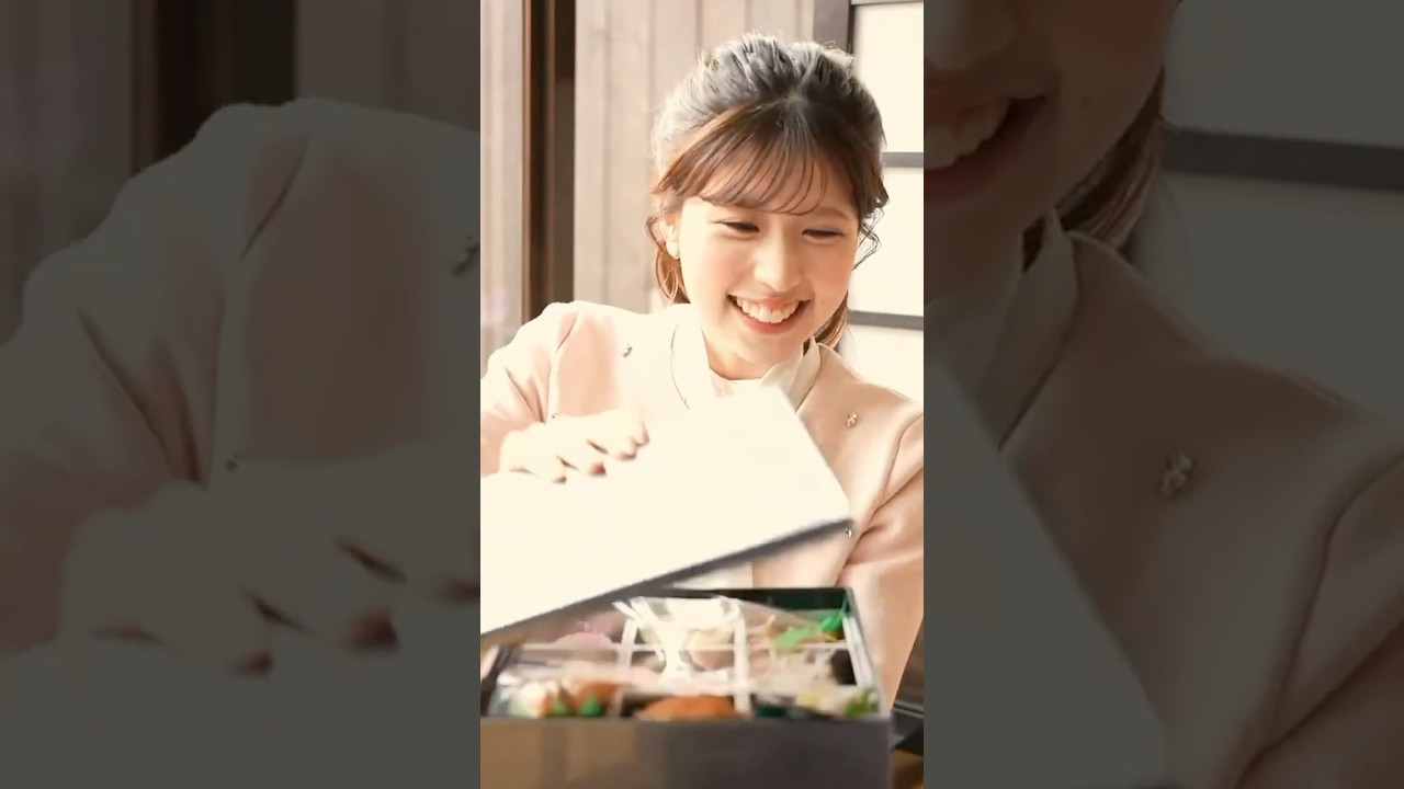 【小林李衣奈】お花見弁当モグモグりーちゃん #小林李衣奈 #ウェザーニュース