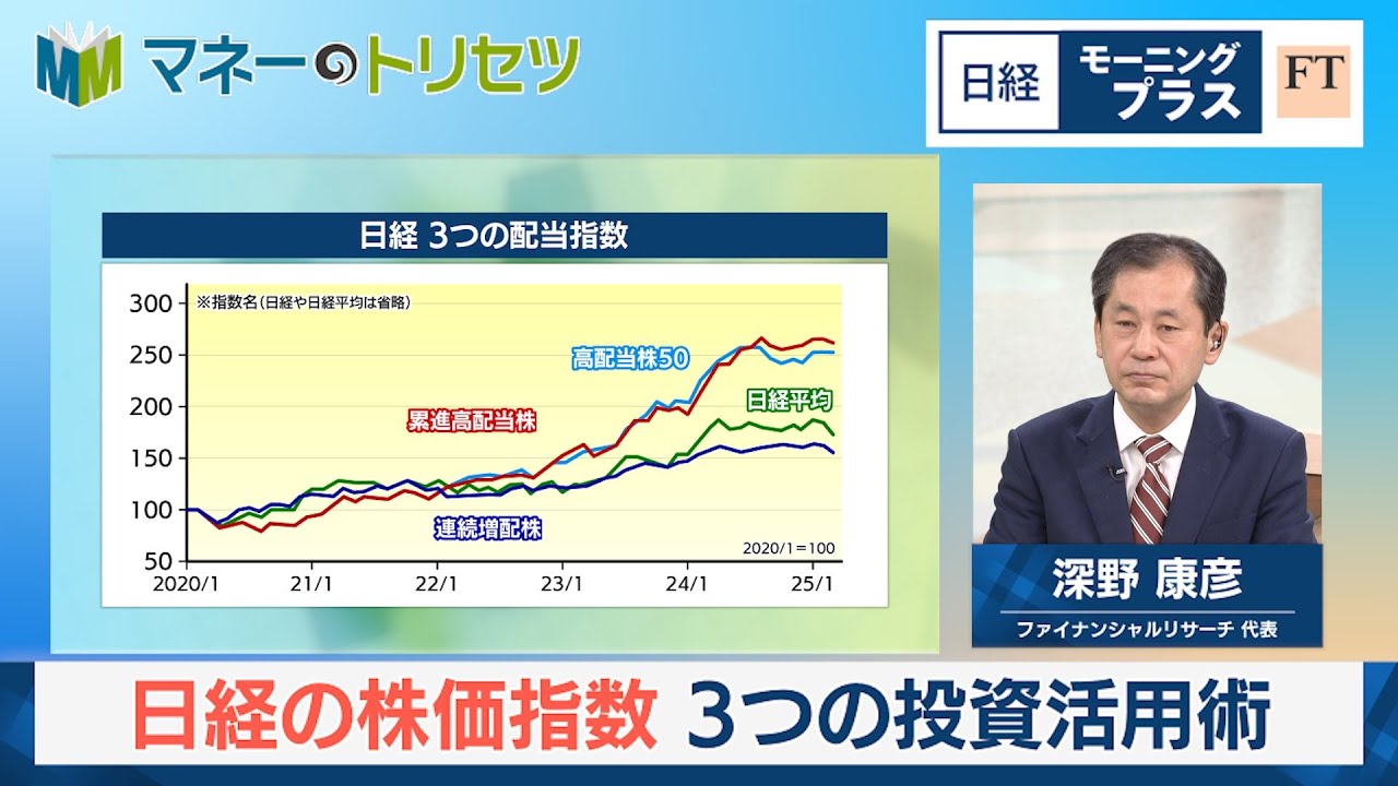 日経の株価指数 3つの投資活用術【日経モープラFT】
