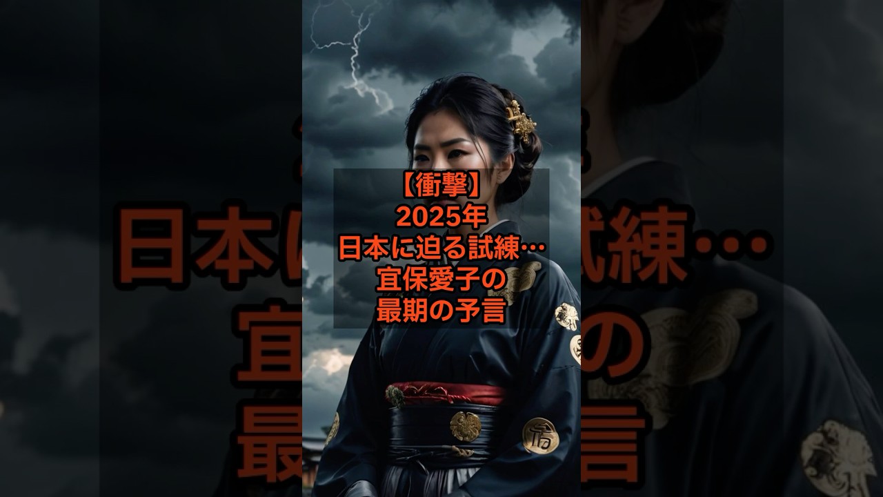 【日本の運命】宜保愛子が遺した最後のメッセージ...2025年、希望か絶望か!?【 都市伝説 予言 スピリチュアル ミステリー オカルト 】