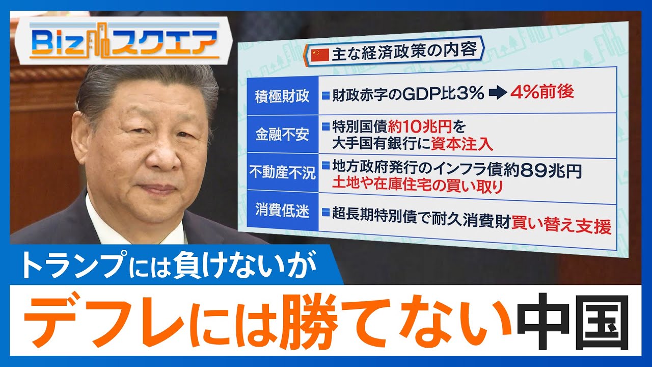 トランプには負けないがデフレには勝てない中国 経済目標「５％前後」トランプ政権が圧力を強めるなか中国はどう経済の立て直しを図るのか【Bizスクエア】