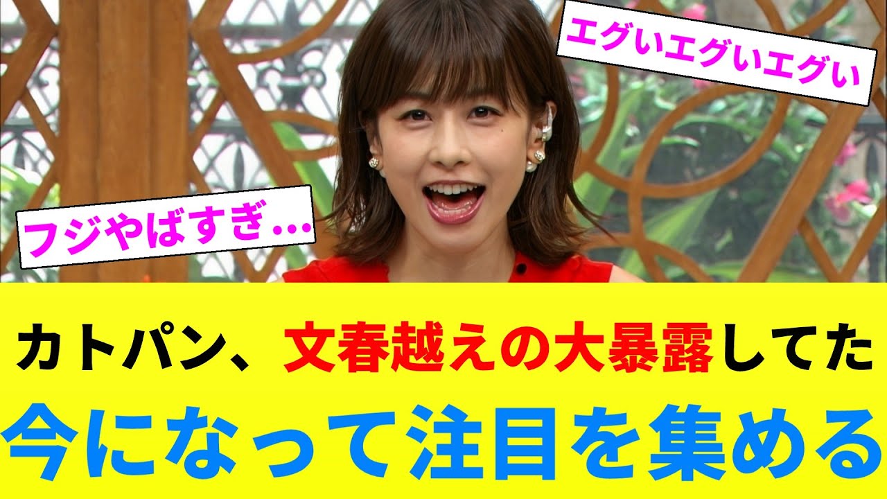 【文春越えの大暴露】加藤綾子アナ、フジテレビの闇を大暴露してた【2chスレ】【2chまとめ】【5chスレ】#ゆっくり解説 #2ch #フジテレビ