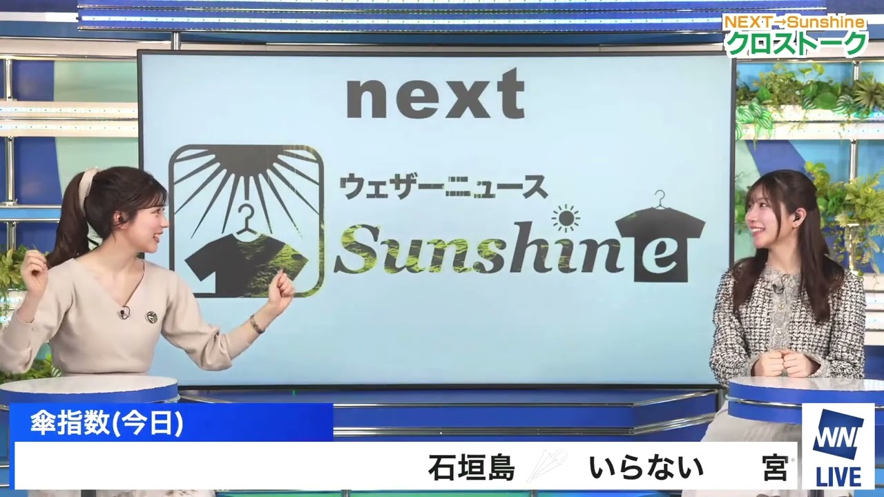 【魚住茉由】【小林李衣奈】クロストーク（250320 ウェザーニュースlive Morning　→　ウェザーニュースlive SunShine）