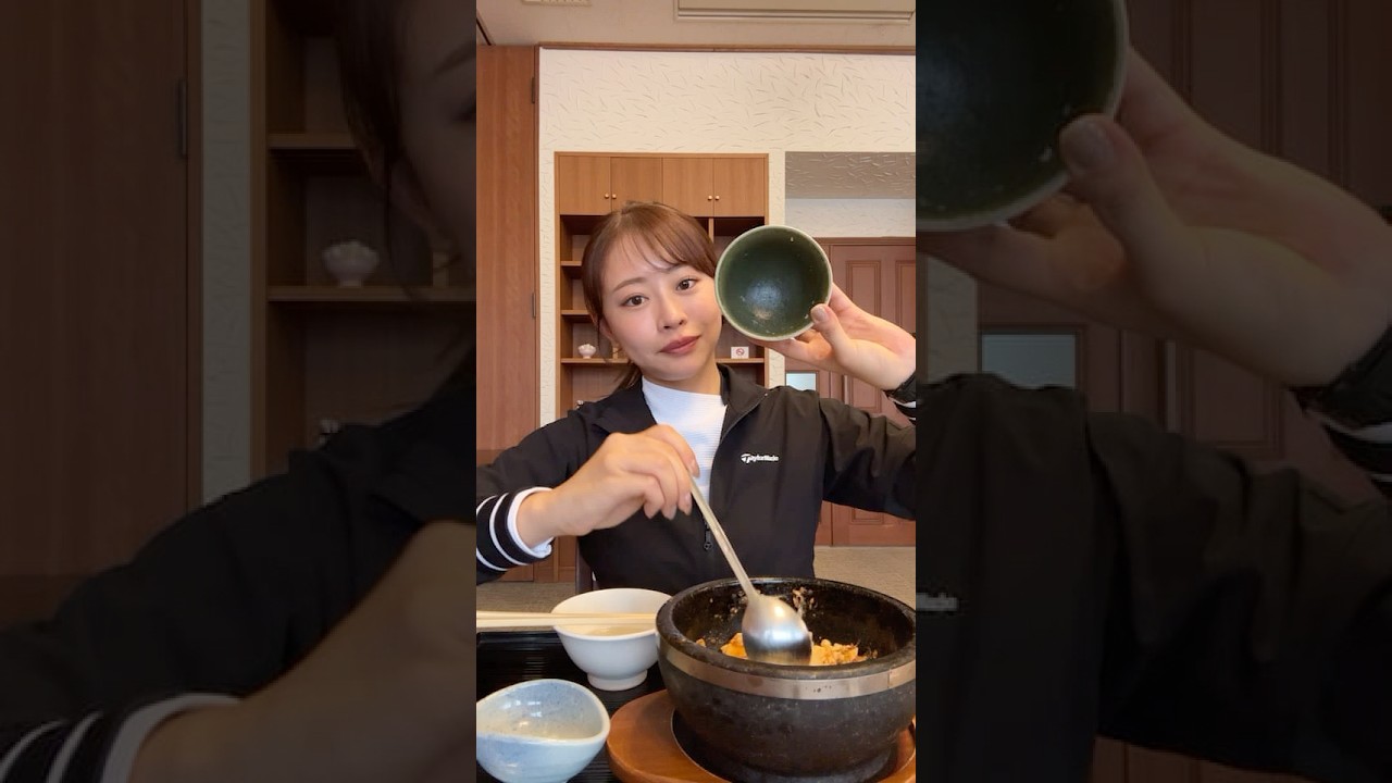 #高木由梨奈 ゴルフ場ランチ~石焼き麻婆豆腐~　たくさん食べてラウンド頑張ります✨#セントフォースゴルフクラブ#ゴルフ #ゴルフ飯 #golf