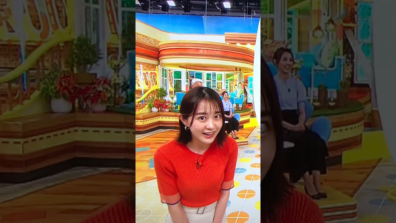 上目遣いがエ◯チな、若林有子です【女子アナ】　#Shorts #女子アナ　#かわいい　#可愛い　#美女アナウンサー　#美人アナウンサー　#若林有子