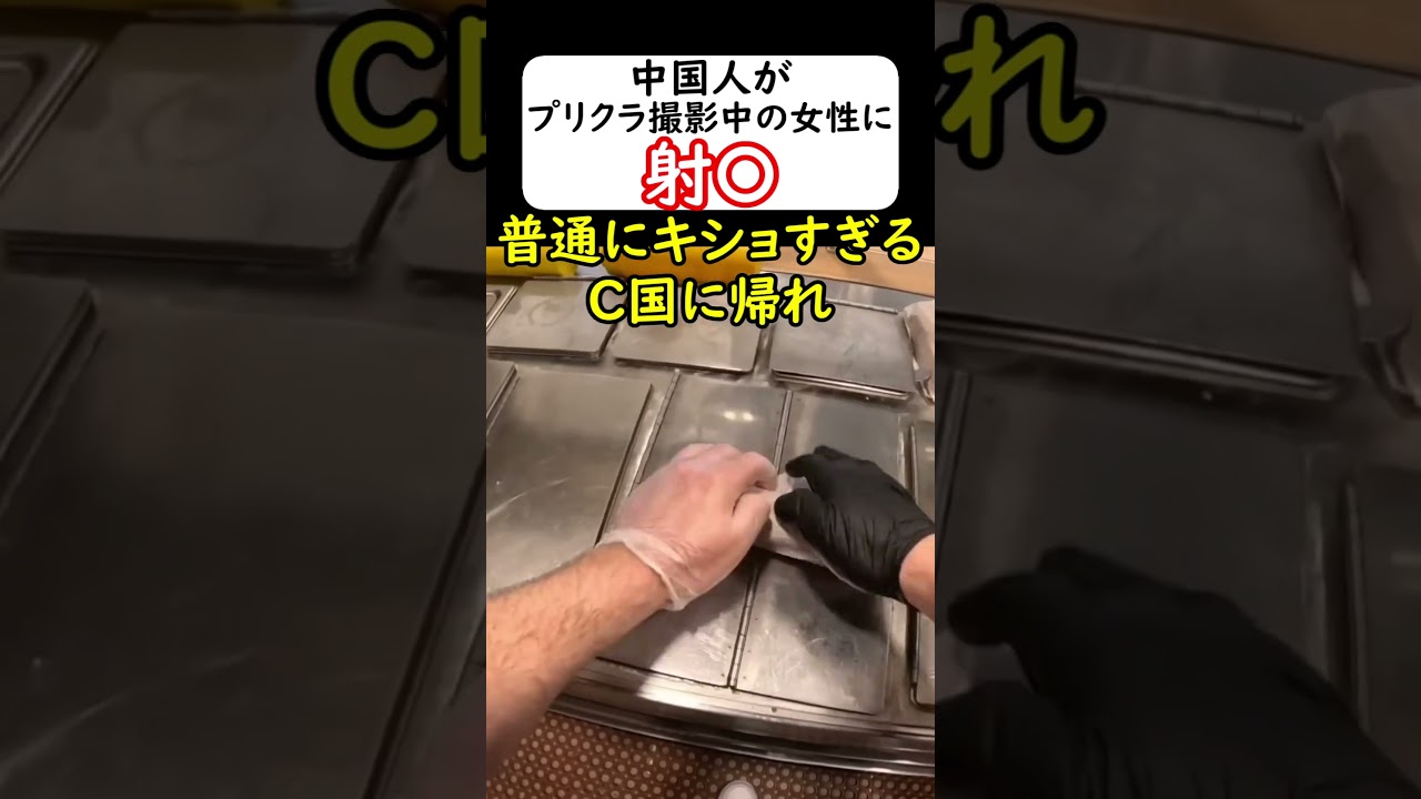 中国人がプリクラ撮影中のJC2人にぶっかける→逮捕(余罪多数) #岩屋は責任をとれ