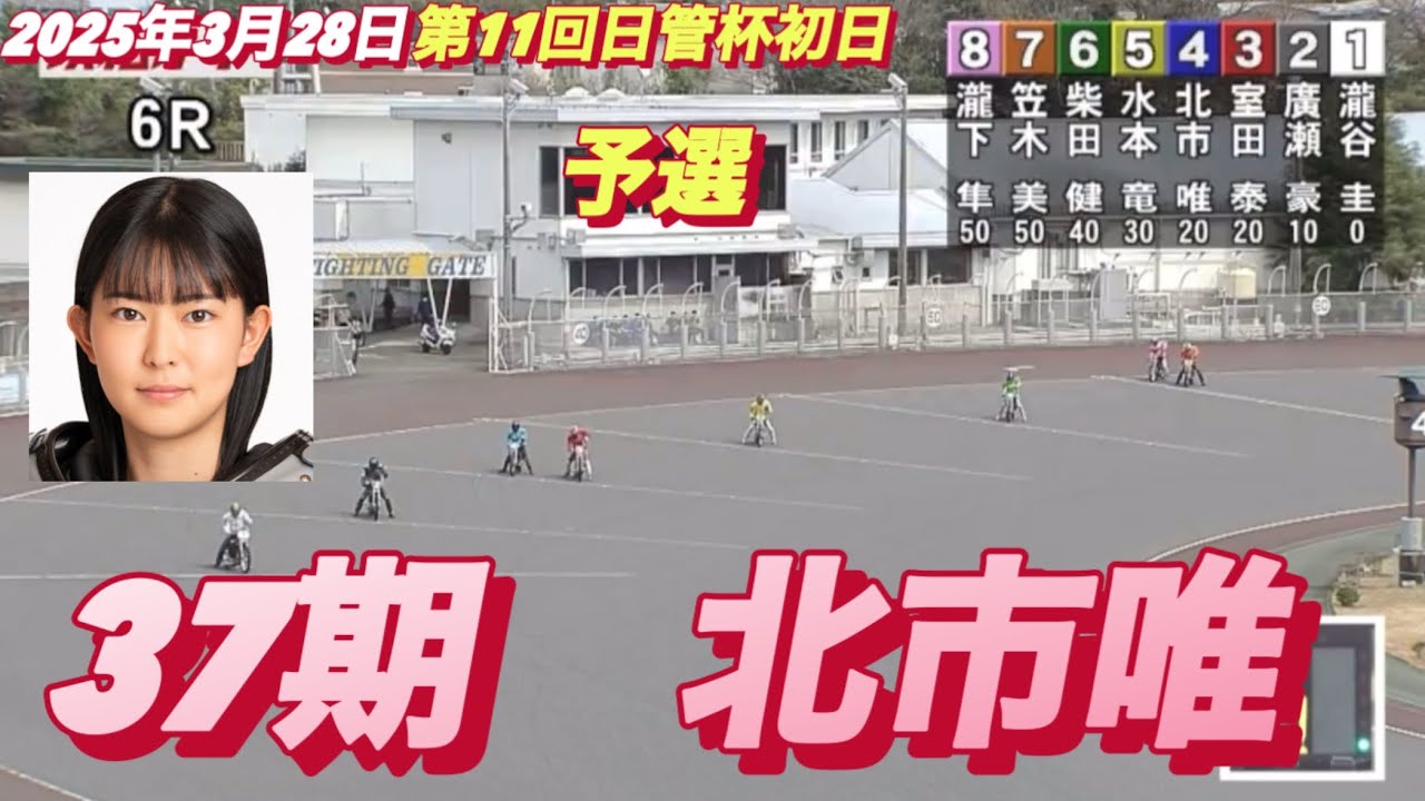 2025年3月28日【6R 予選  北市唯】浜松オート第11回日管杯初日　オートレース
