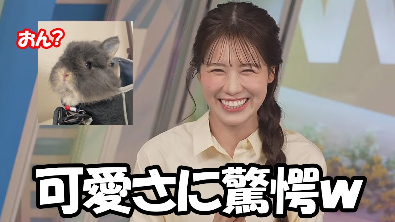 【戸北美月】まったくの他人がわたげさんの可愛さに驚愕してる姿を見て喜ぶ親バカなお天気お姉さん