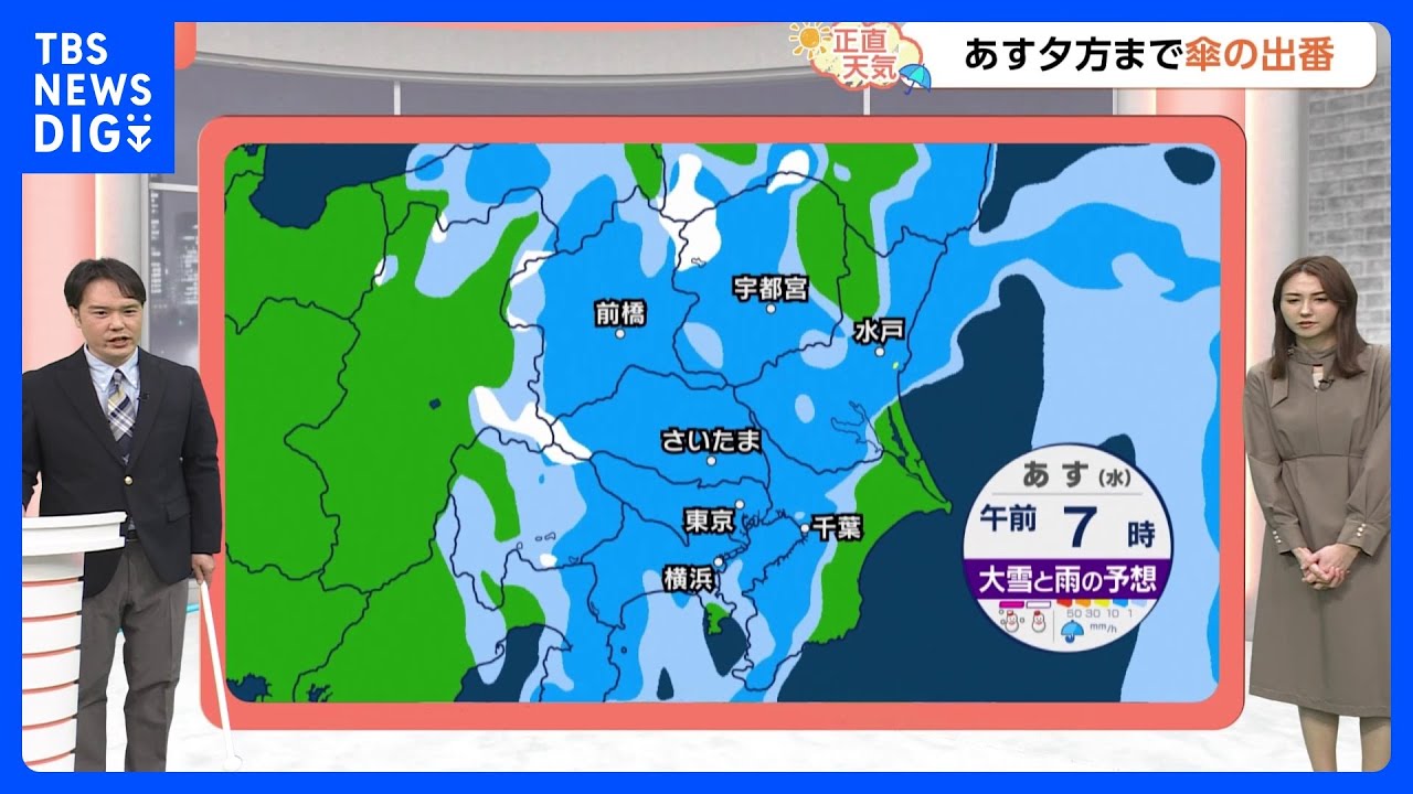 【4月2日 関東の天気】傘を閉じる暇なし｜TBS NEWS DIG