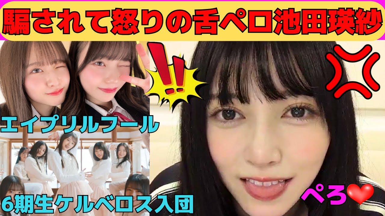 【池田瑛紗】岡本姫奈に騙されてプンプンな池田瑛紗と菅原咲月/簡単に舌ペロしちゃうてれぱん/6期生がケルベロスに入団⁉/てれぱんのミーグリはおすすめ！/文字起こし（乃木坂46・のぎおび）