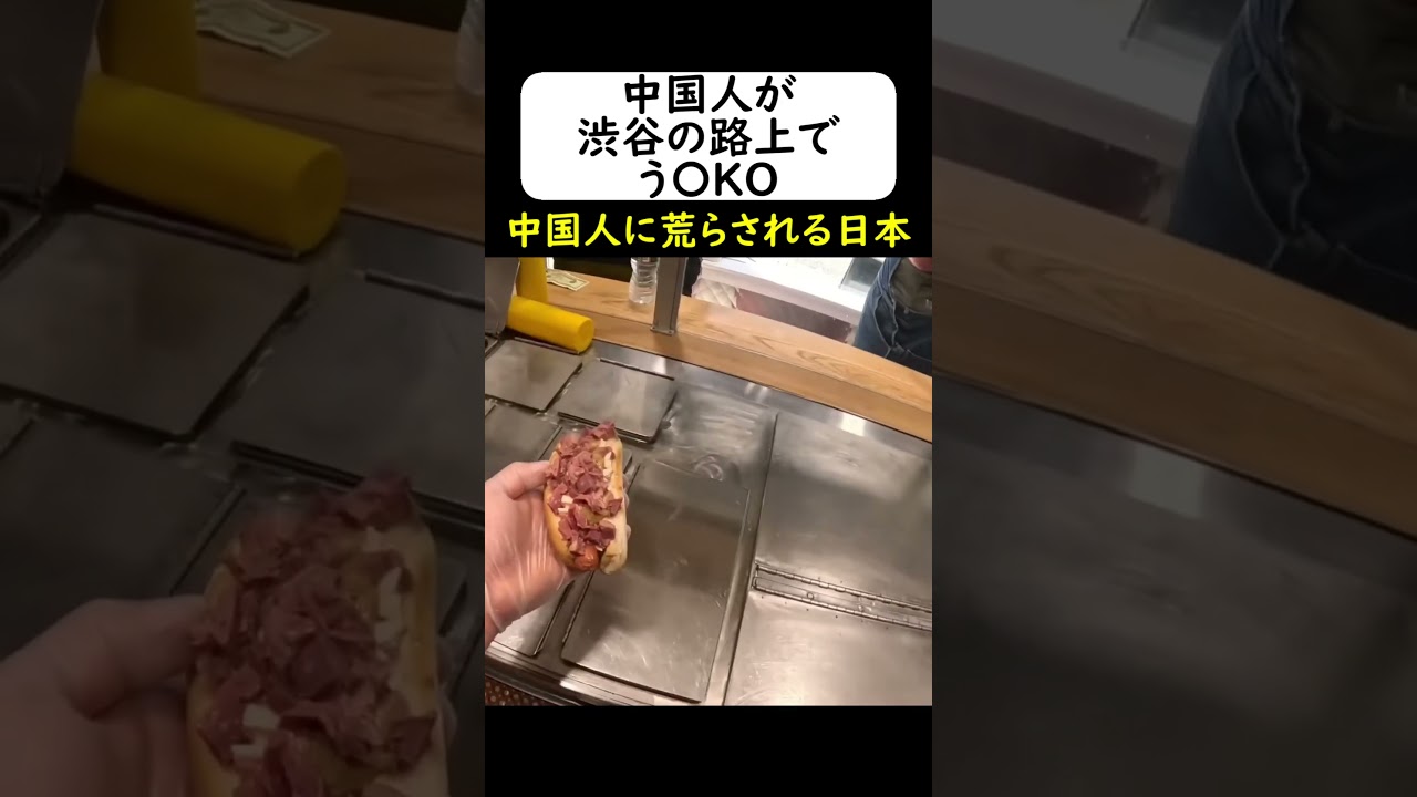 中国人観光客が渋谷の路上で排便して逮捕される... #岩屋は責任をとれ