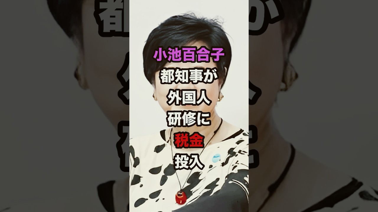 小池百合子都知事ざ外国人研修に税金を投入#shorts