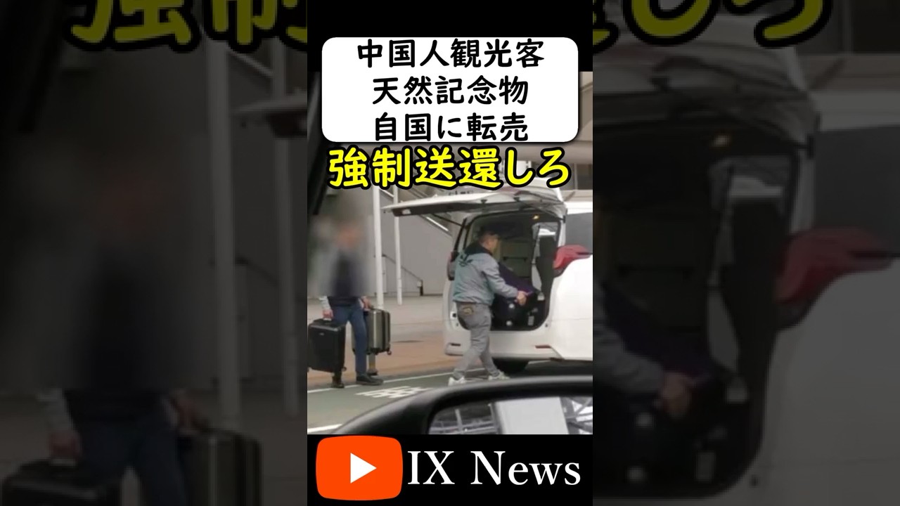 中国人観光客、天然記念物を中国へ密輸 #岩屋は責任をとれ