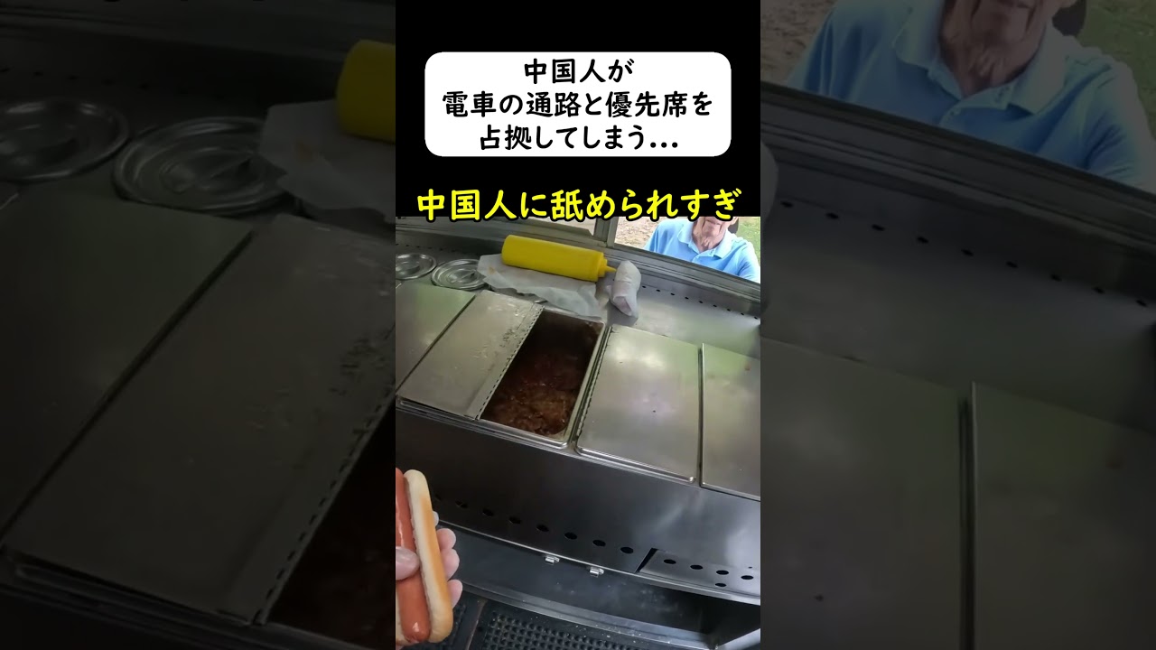 中国人観光客が電車を占拠してしまう... (転売ヤー) #岩屋は責任をとれ