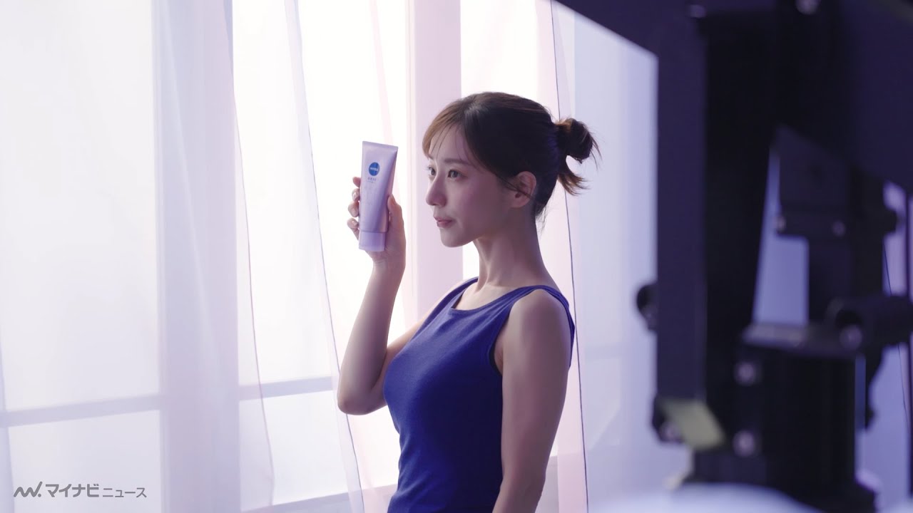 田中みな実、監督からの発言に照れ笑い… 圧倒的な美肌を披露 『ニベア肌磨きジェルクレンズ』新TVCM＆メイキング公開