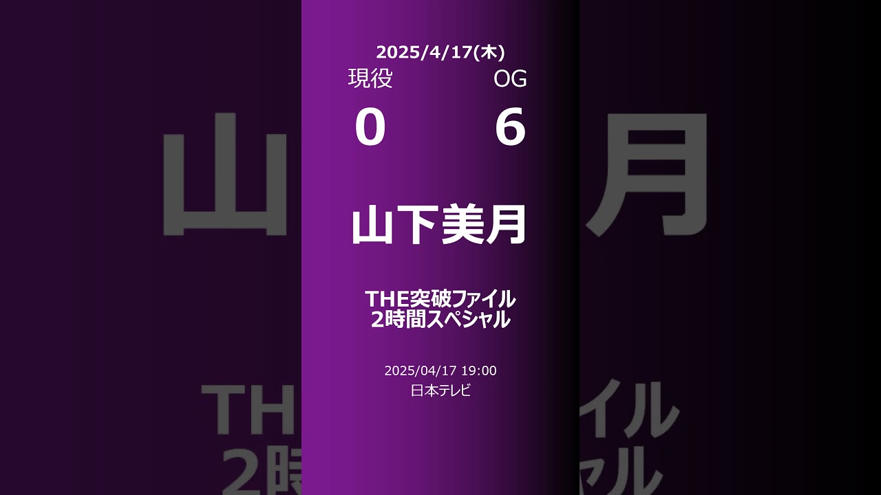 【明日の乃木坂】現役・OG 2025/04/17 #shorts #乃木坂46 【番組出演】
