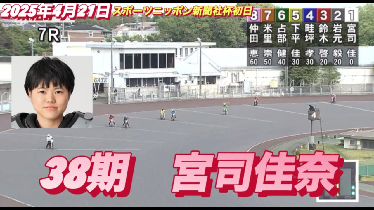 2025年4月21日【7R予選　38期　宮司佳奈】浜松オートスポーツニッポン新聞社杯初日　オートレース