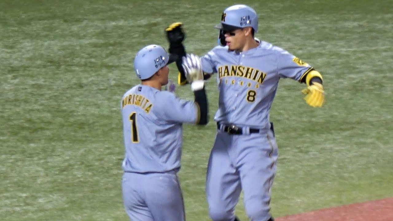 【阪神タイガース】佐藤輝明の逆転2ランHR‼ 森下翔太のタイムリー 打った直後のベンチ  現地映像