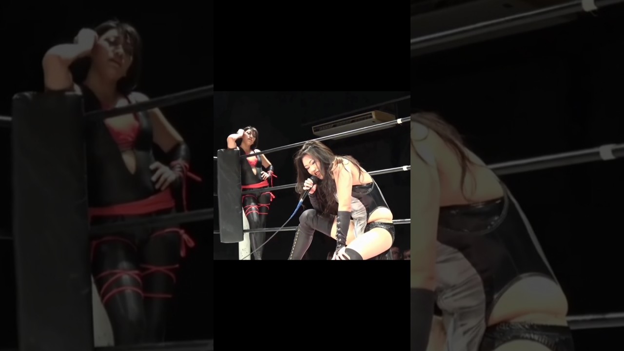 大江戸隊、絆がほつれ始める 1/3（2017）。「木村花＆中野たむ  VS  花月＆夏すみれ」The bonds began to fray. #スターダム #stardom #女子プロレス