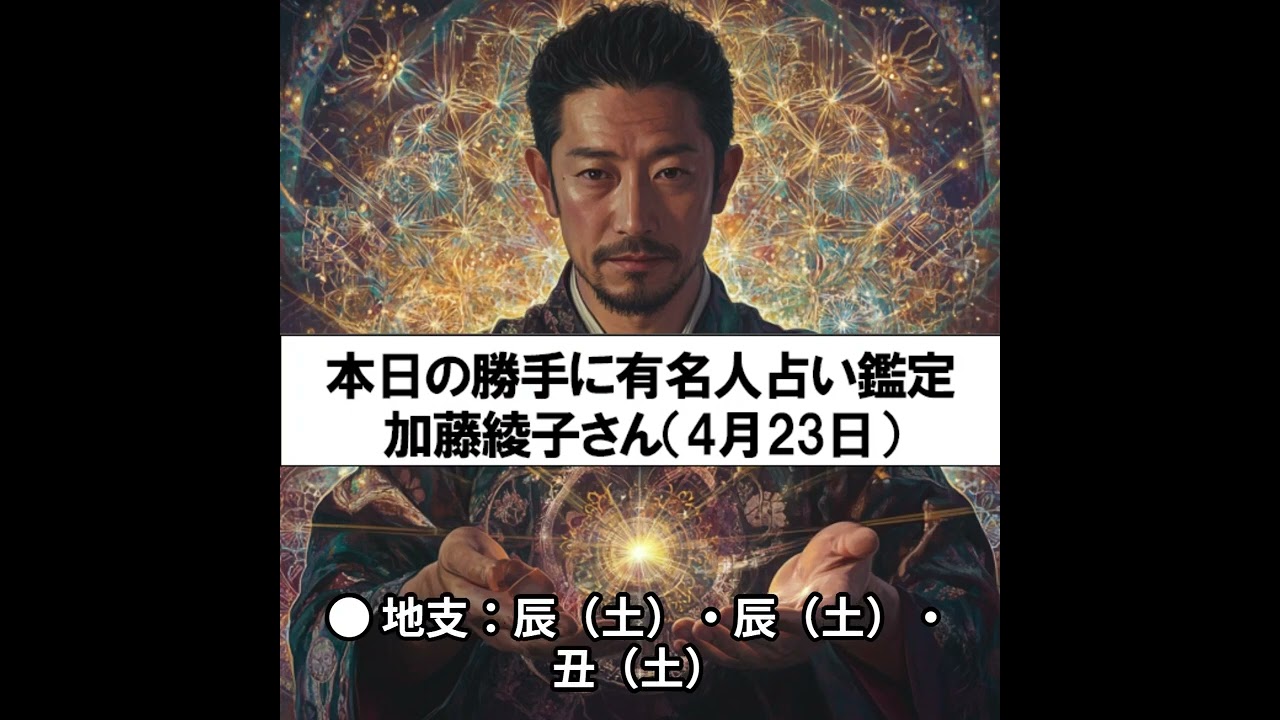 【勝手に有名人占い鑑定！】4月23日生まれ、加藤綾子さん