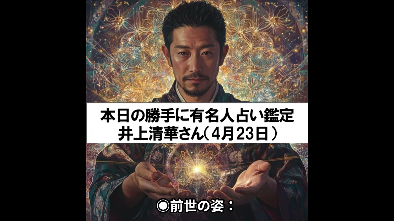 【勝手に有名人占い鑑定！】4月23日生まれ、井上清華さん