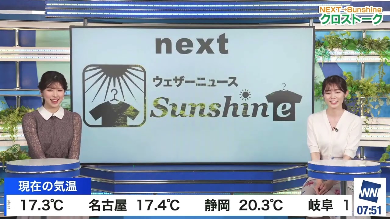 【青原桃香】【小林李衣奈】クロストーク（250421 ウェザーニュースlive Morning　→　ウェザーニュースlive SunShine）