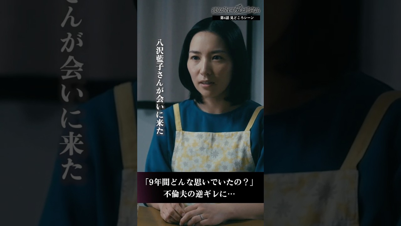 「9年間どんな思いでいたの？」不倫夫の逆ギレに… #彼女がそれも愛と呼ぶなら #かのそれ　#徳永えり #夙川アトム #並木彩華 #不倫 #修羅場 #shorts　#ショートドラマ