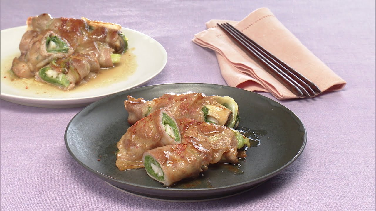 【3分クッキング公式】豚肉のレタス巻きマヨ照り