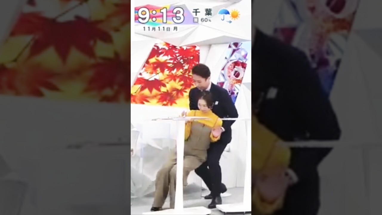 フジ小室瑛莉子アナ、生放送中に倒れる 谷原章介が慌てて支える「大丈夫？」「すみません…」ほへー
