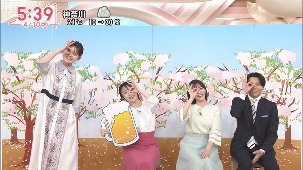 【画像】今日の河出奈都美さんと田﨑さくらさん　4.10